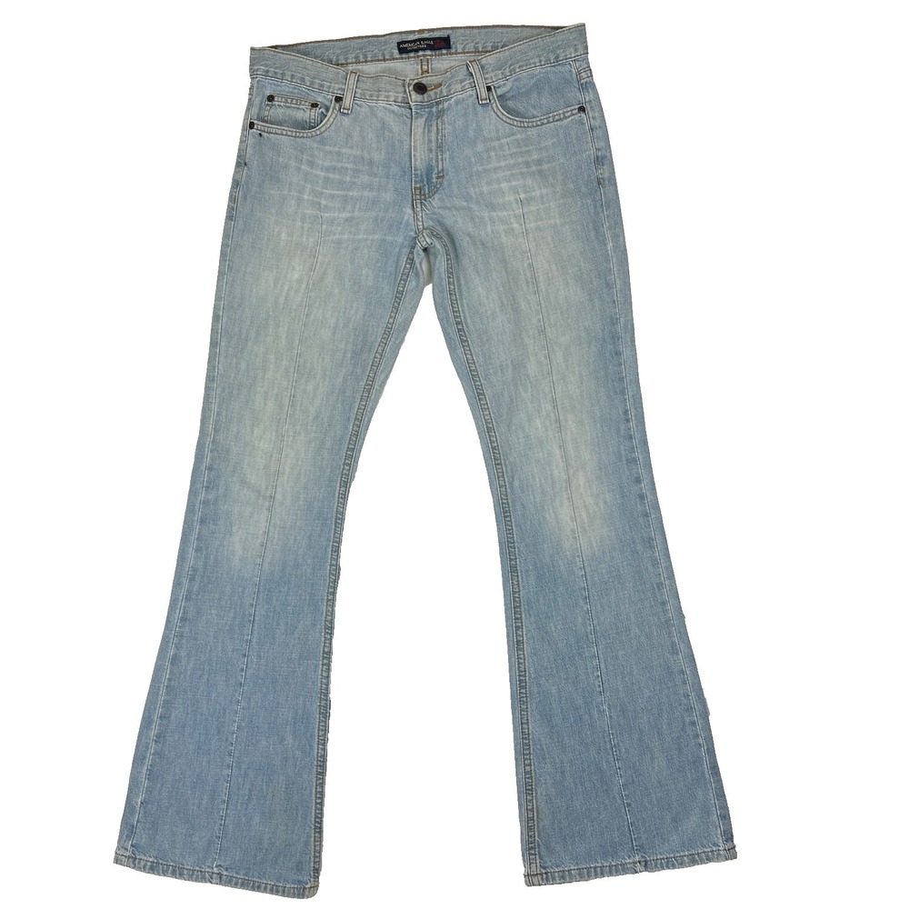 American Eagle Vintage Front Seam Flare Jeans Light Wash AE Jeans Size 6